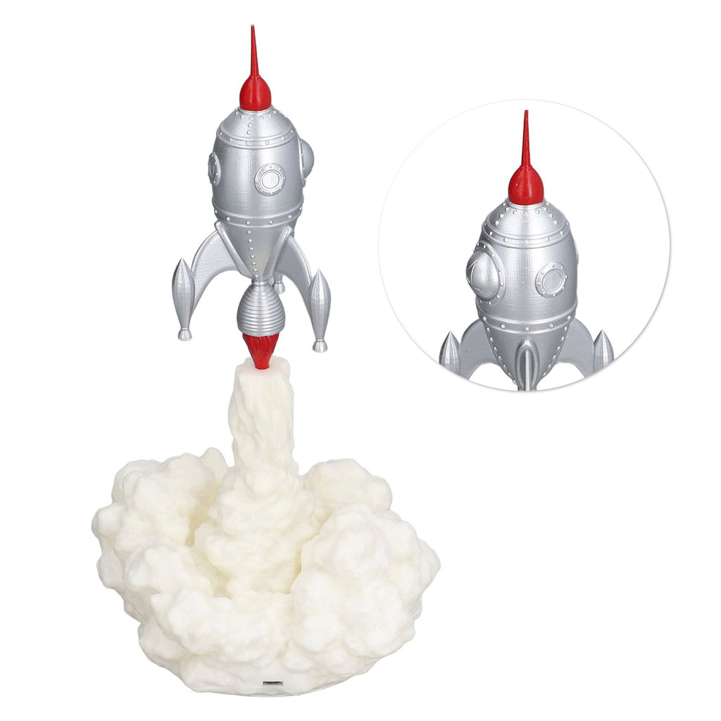 3D Rocket Lights Children's Accompanying Lights New Strange Lights 3D Printing Night Lights Bedroom Decoration