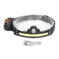 XPG COB Induction Headlamp Type C Rechargeable Outdoor LED Head Torch with Built in Battery