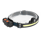 XPG COB Induction Headlamp Type C Rechargeable Outdoor LED Head Torch with Built in Battery