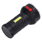 LED Flashlight High Brightness Four Lighting Modes Ergonomic Compact Portable USB Rechargeable Torch