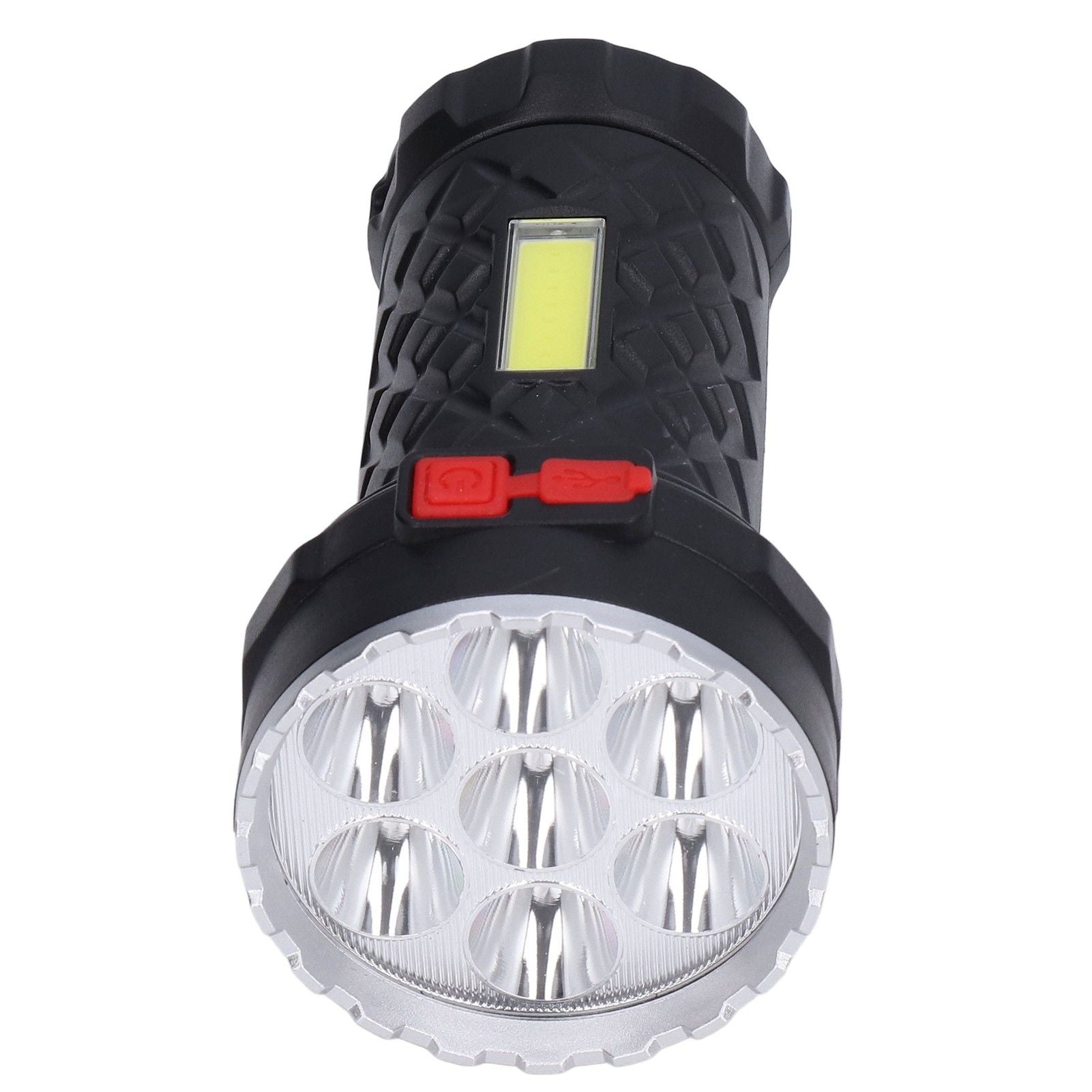 LED Flashlight High Brightness Four Lighting Modes Ergonomic Compact Portable USB Rechargeable Torch
