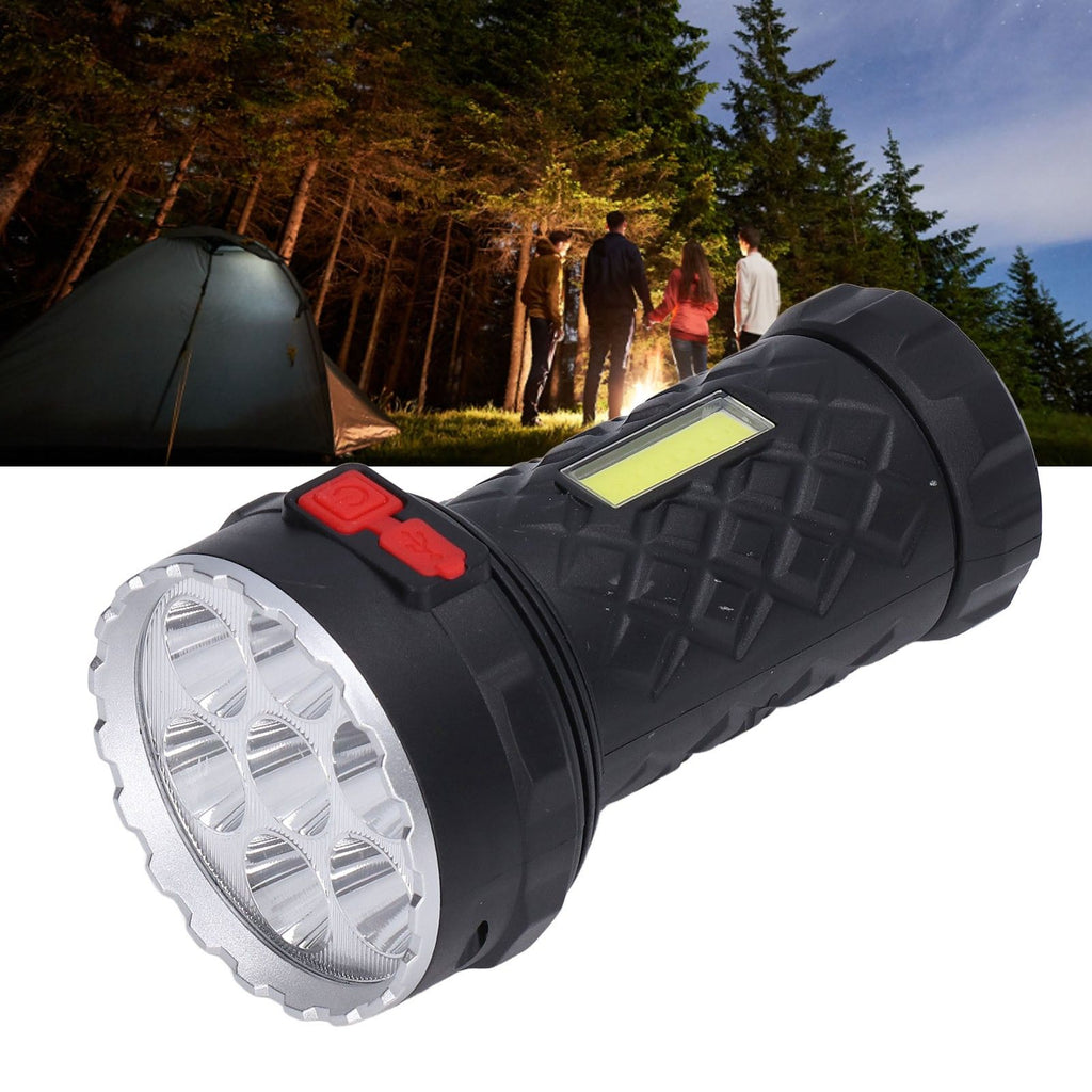 LED Flashlight High Brightness Four Lighting Modes Ergonomic Compact Portable USB Rechargeable Torch