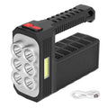 6LED Flashlight Multifunctional Hand Light USB Charging 4 Mode Waterproof Flashlight for Outdoor Camping