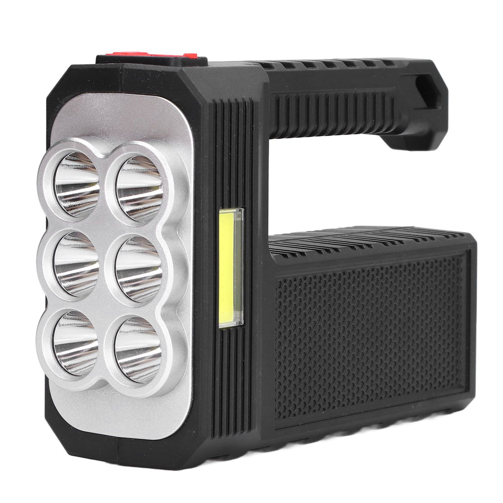 6LED Flashlight Multifunctional Hand Light USB Charging 4 Mode Waterproof Flashlight for Outdoor Camping