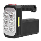 6LED Flashlight Multifunctional Hand Light USB Charging 4 Mode Waterproof Flashlight for Outdoor Camping