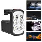6LED Flashlight Multifunctional Hand Light USB Charging 4 Mode Waterproof Flashlight for Outdoor Camping