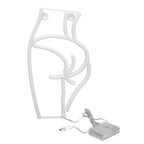 Neon Light Female Model Interesting Shape Dual Power Supply Easy Carry LED Night Light for Bar KTVPink Light