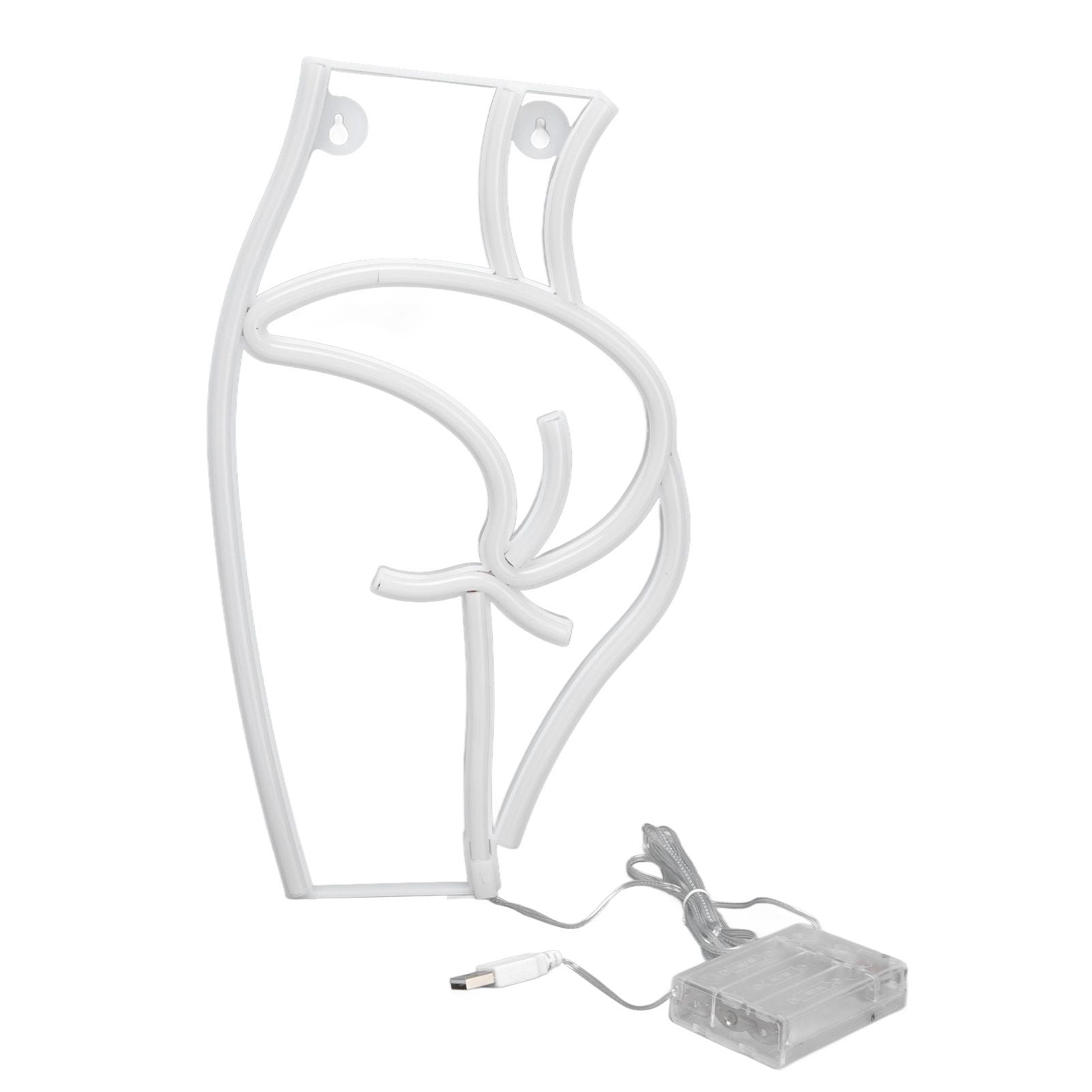 Neon Light Female Model Interesting Shape Dual Power Supply Easy Carry LED Night Light for Bar KTVPink Light