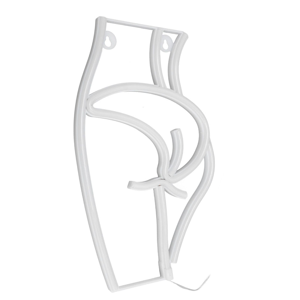 Neon Light Female Model Interesting Shape Dual Power Supply Easy Carry LED Night Light for Bar KTVPink Light
