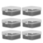 10PCS 4x4x2cm Lamp Holder Storage Box Portable Jewelry Storage Box Small Parts Medicine Storage Container