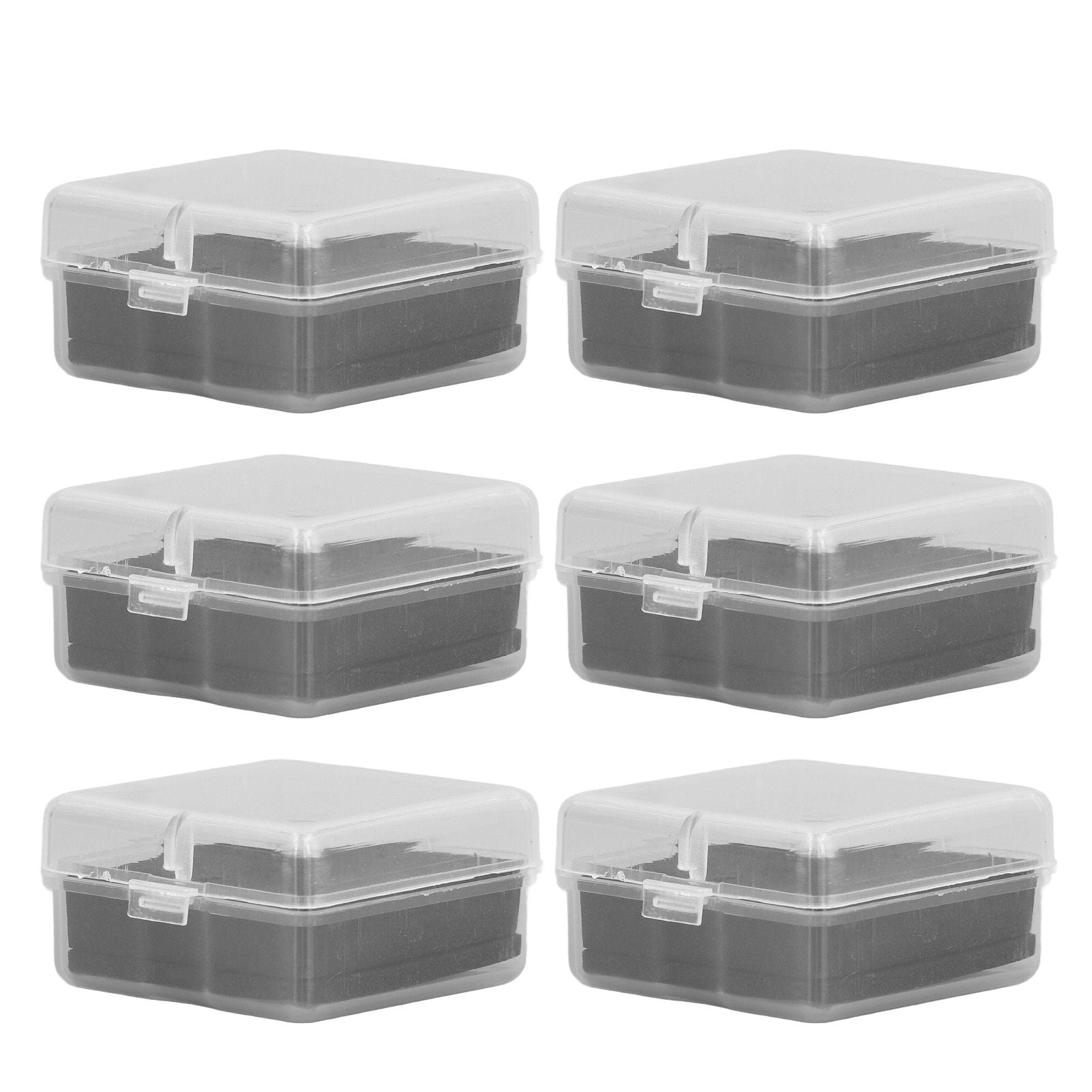 10PCS 4x4x2cm Lamp Holder Storage Box Portable Jewelry Storage Box Small Parts Medicine Storage Container
