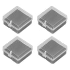 10PCS 4x4x2cm Lamp Holder Storage Box Portable Jewelry Storage Box Small Parts Medicine Storage Container