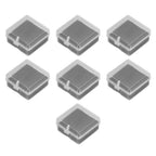 10PCS 4x4x2cm Lamp Holder Storage Box Portable Jewelry Storage Box Small Parts Medicine Storage Container