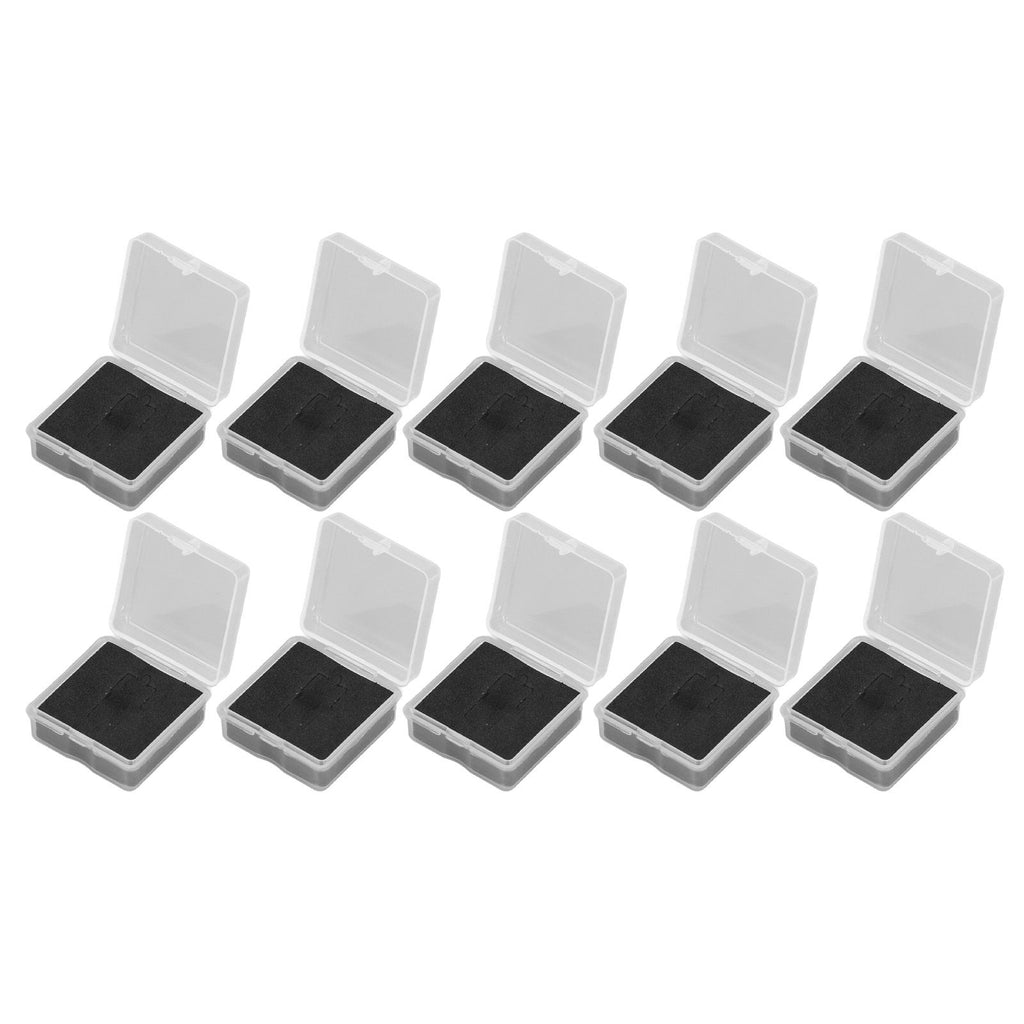 10PCS 4x4x2cm Lamp Holder Storage Box Portable Jewelry Storage Box Small Parts Medicine Storage Container
