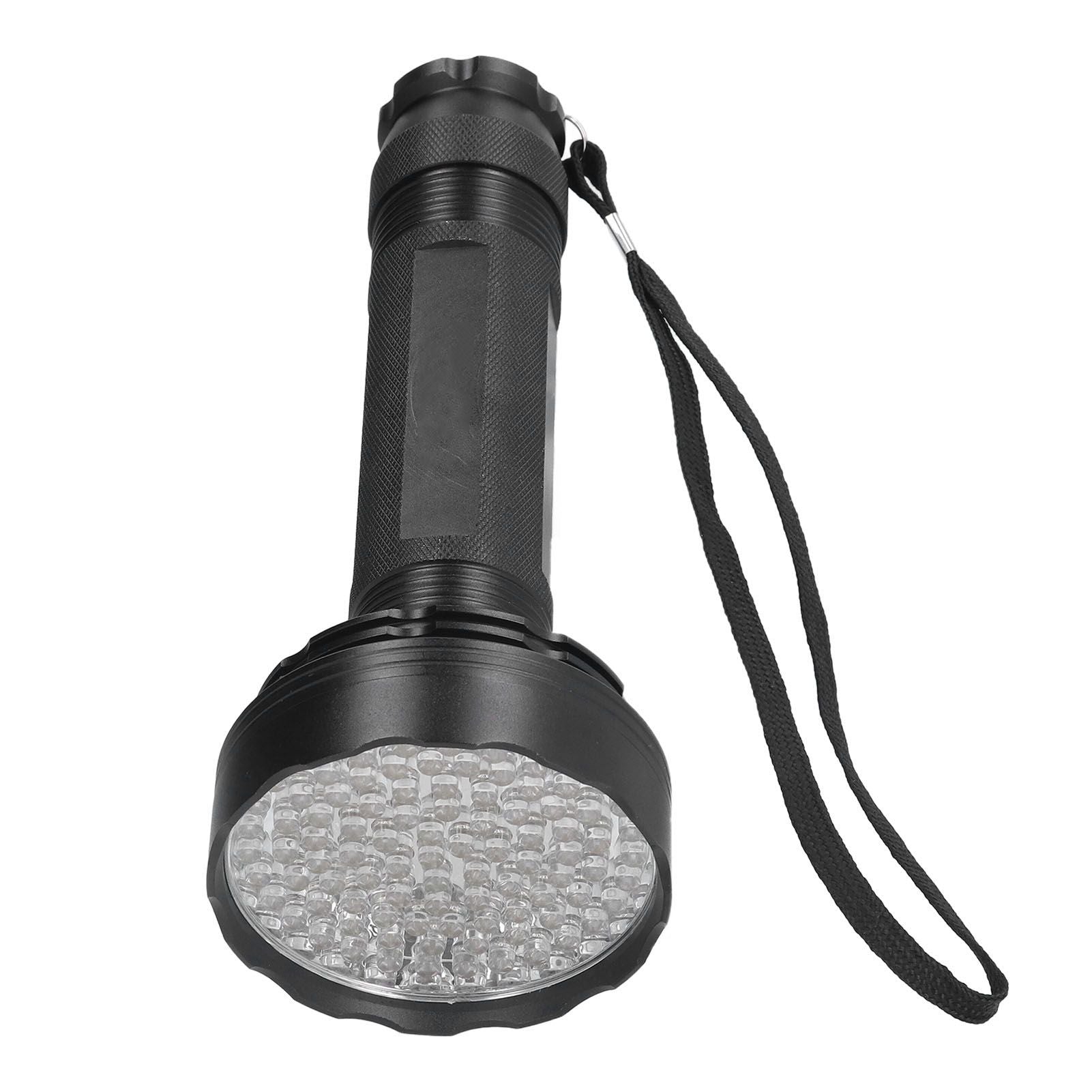 UV Flashlight 100 LED Beads 395nm Easy Use Excellent Performance Anti Slip Treatment Fluorescent Detection Supplies