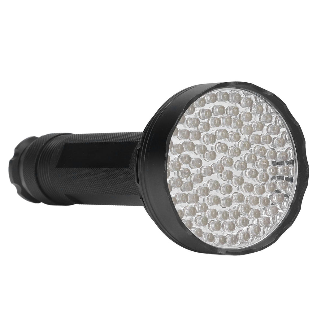 UV Flashlight 100 LED Beads 395nm Easy Use Excellent Performance Anti Slip Treatment Fluorescent Detection Supplies
