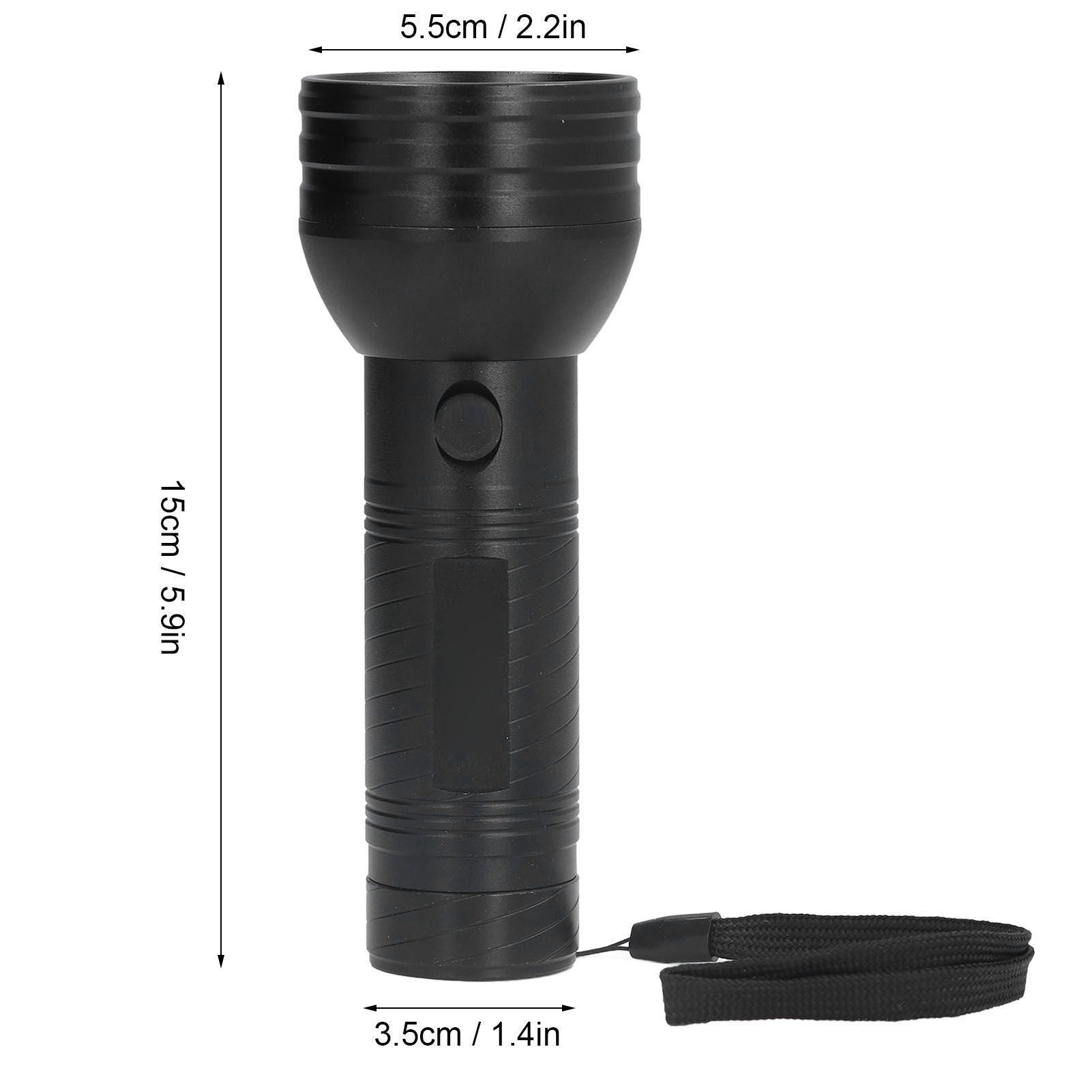 UV Flashlight 51 LED 395nm Waterproof Large Irradiation Range Excellent Performance Fluorescent Detection Supplies