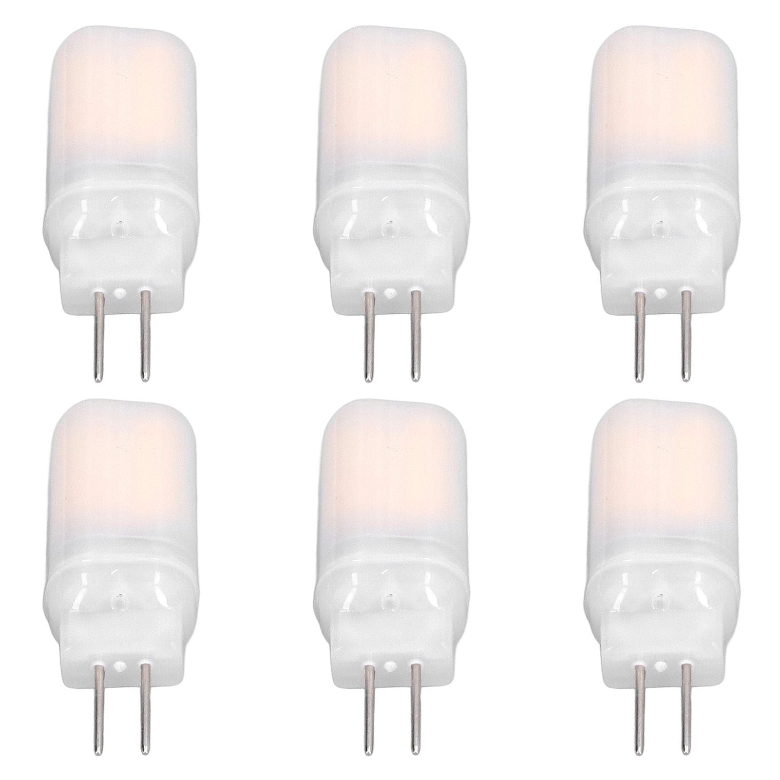 6pcs G4 LED Bulb 12V 360° Luminescence 360° Heat Dissipation Low Power Consumption General Standard Interface Bulbs 3WWarm White
