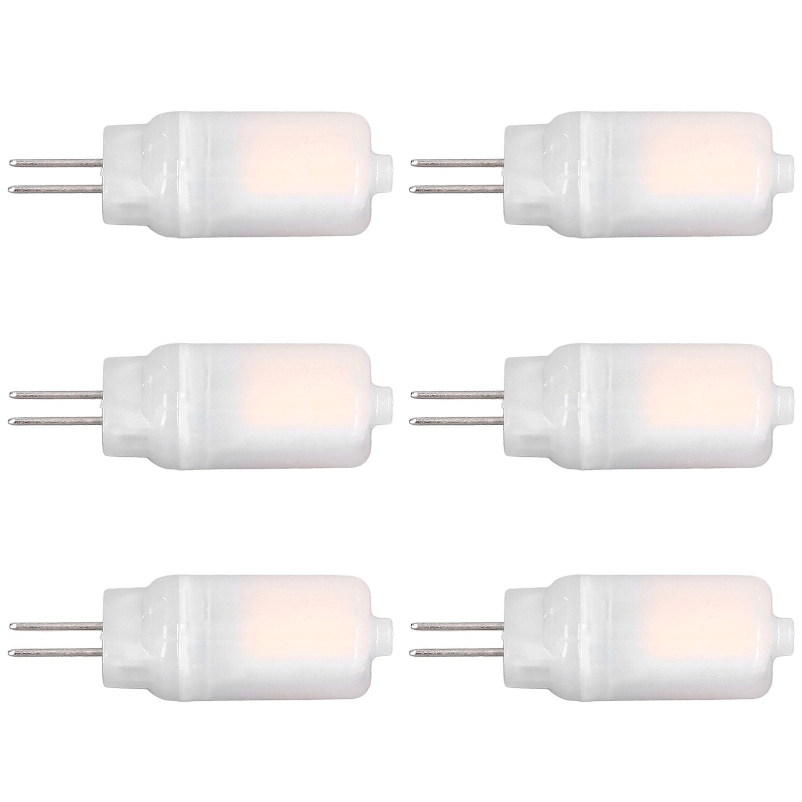 6pcs G4 LED Bulb 12V 360° Luminescence 360° Heat Dissipation Low Power Consumption General Standard Interface Bulbs 3WWarm White