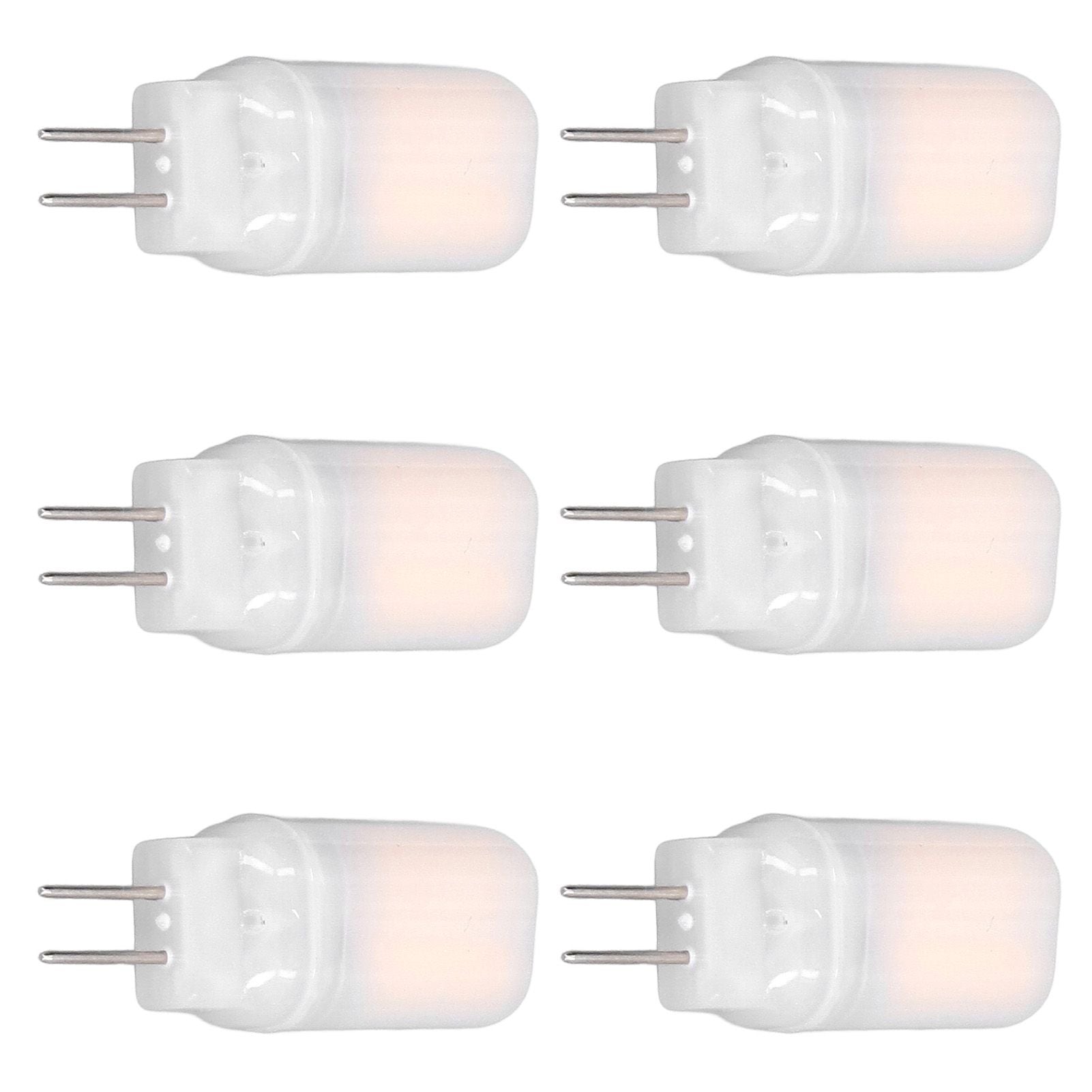 6pcs G4 LED Bulb 12V 360° Luminescence 360° Heat Dissipation Low Power Consumption General Standard Interface Bulbs 3WWarm White