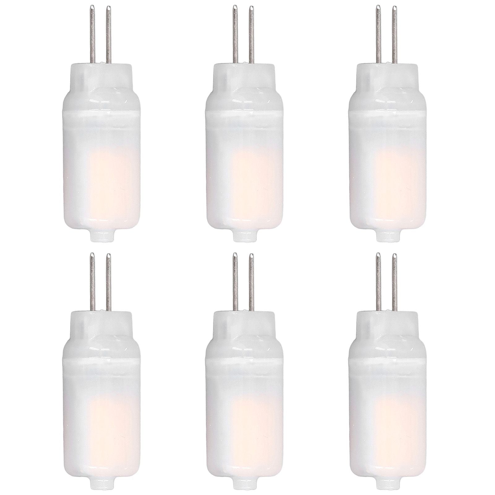 6pcs G4 LED Bulb 12V 360° Luminescence 360° Heat Dissipation Low Power Consumption General Standard Interface Bulbs 3WWarm White