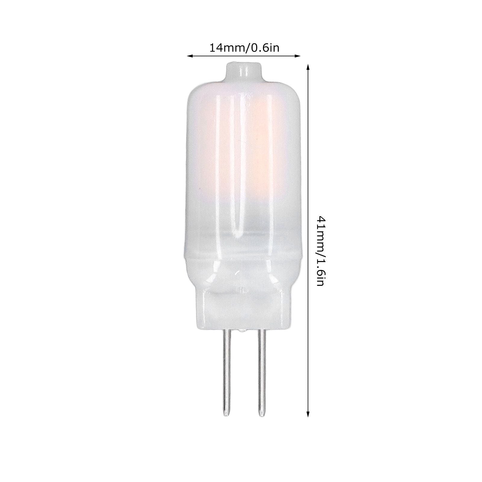 6pcs G4 LED Bulb 12V 360° Luminescence 360° Heat Dissipation Low Power Consumption General Standard Interface Bulbs 3WWarm White