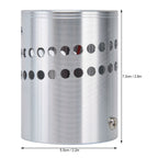 LED Aluminum Spiral Hole Wall Light Corrosion Resistance 3W Dimmable Spiral Lamp for Porch Living RoomGreen