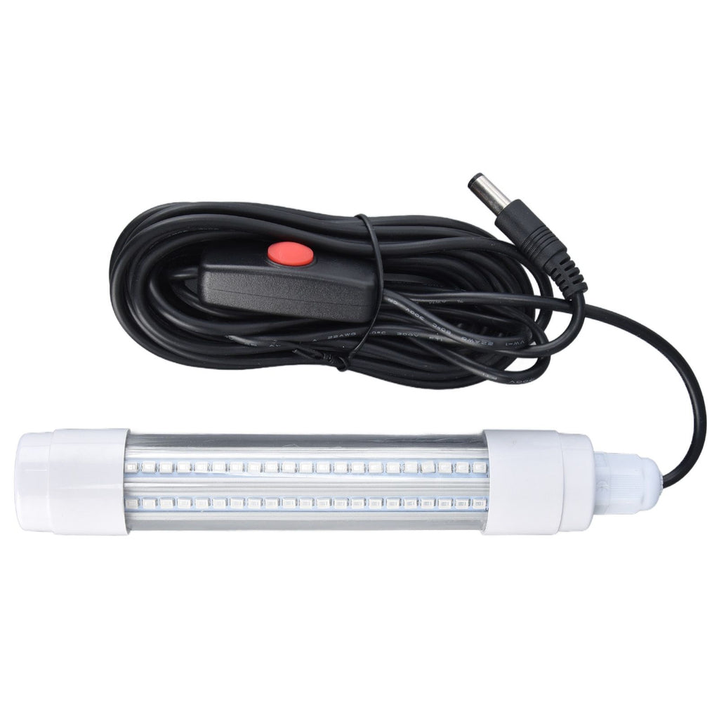 Fishing Light 126 LED IP68 Waterproof 1000lm Submersible Night Fish Finder Lamp 13W AC12‑36VWhite Light