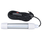 Fishing Light 126 LED IP68 Waterproof 1000lm Submersible Night Fish Finder Lamp 13W AC12‑36VWhite Light