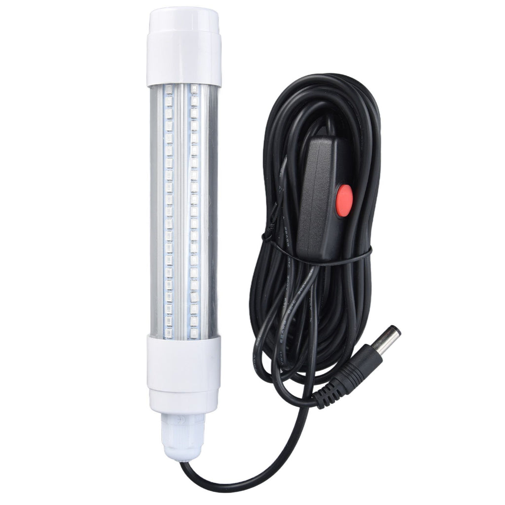 Fishing Light 126 LED IP68 Waterproof 1000lm Submersible Night Fish Finder Lamp 13W AC12‑36VWarm Light