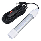 Fishing Light 126 LED IP68 Waterproof 1000lm Submersible Night Fish Finder Lamp 13W AC12‑36VBlue Light