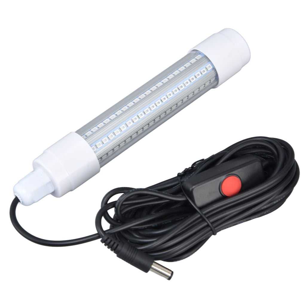 Fishing Light 126 LED IP68 Waterproof 1000lm Submersible Night Fish Finder Lamp 13W AC12‑36VBlue Light