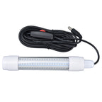 Fishing Light 126 LED IP68 Waterproof 1000lm Submersible Night Fish Finder Lamp 13W AC12‑36VBlue Light