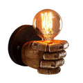 Wall Light Decoration Holder Novelty Fist Shape Wall Lamp Holder Wall Art Decoration for Bar Restaurant Cafe Left Hand