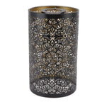 Lamp Shade Hollow Carving Metal Cylindrical Circular Pattern E27 E26 Detachable Decorative Nightstand Table Lamp Shade