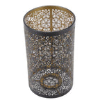 Lamp Shade Hollow Carving Metal Cylindrical Circular Pattern E27 E26 Detachable Decorative Nightstand Table Lamp Shade
