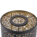 Lamp Shade Hollow Carving Metal Cylindrical Circular Pattern E27 E26 Detachable Decorative Nightstand Table Lamp Shade