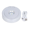 LED Display Base USB RGB Colorful Light Rotating Crystal Display Base Stand for Bottle Jewellery Handicraft
