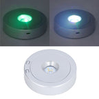 LED Display Base USB RGB Colorful Light Rotating Crystal Display Base Stand for Bottle Jewellery Handicraft
