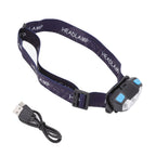 LED Headlamp 5 Level Lighting Modes USB Charging Lightweight Sensor Headlight LED Head Light for Outdoor Camping