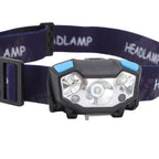 LED Headlamp 5 Level Lighting Modes USB Charging Lightweight Sensor Headlight LED Head Light for Outdoor Camping