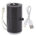 Electric Vacuum Pump USB Charging Inflatable Pump with 4 Lighting Gear for Outdoor Camping Black