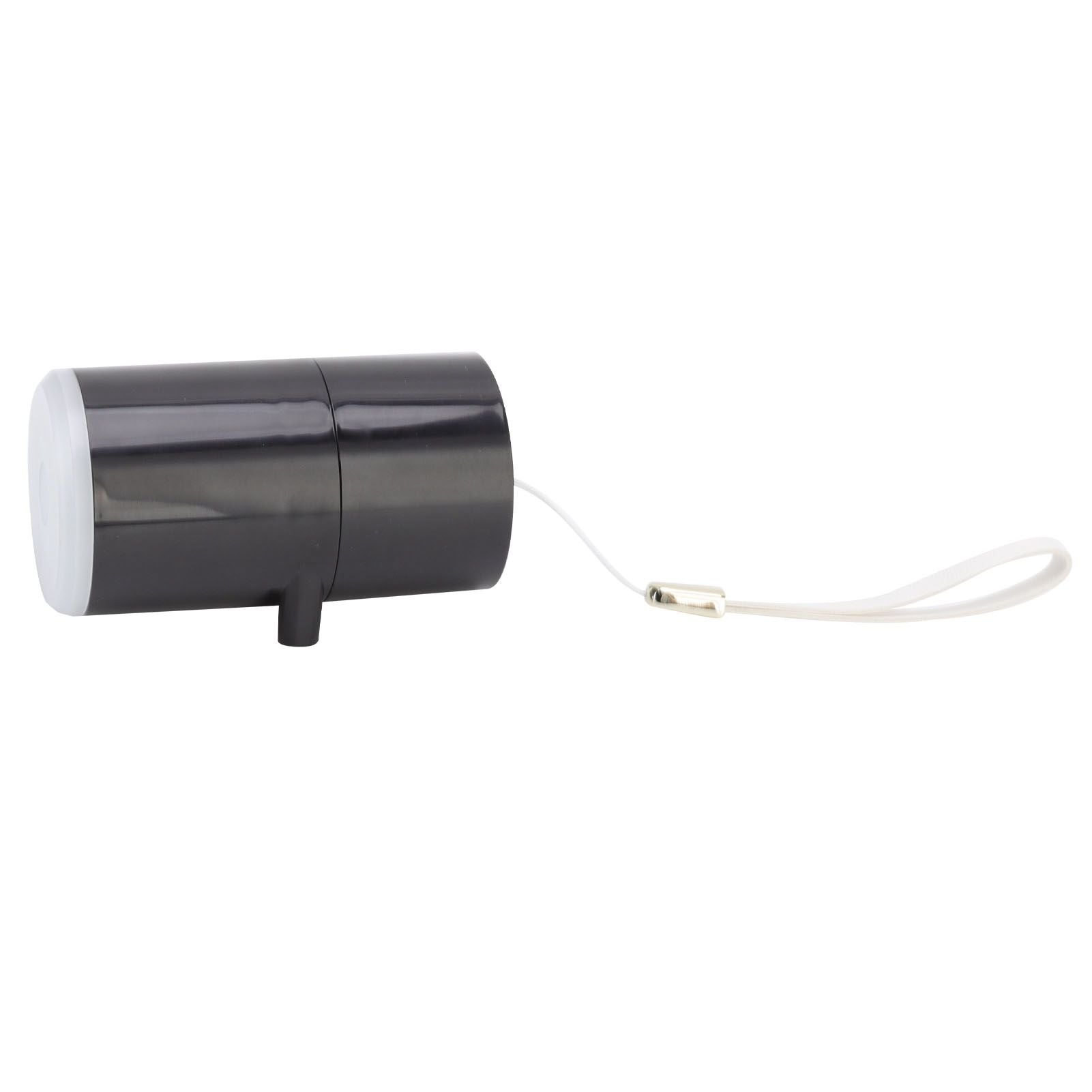 Electric Vacuum Pump USB Charging Inflatable Pump with 4 Lighting Gear for Outdoor Camping Black