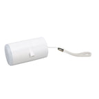 Electric Vacuum Pump USB Charging Inflatable Pump with 4 Lighting Gear for Outdoor Camping White