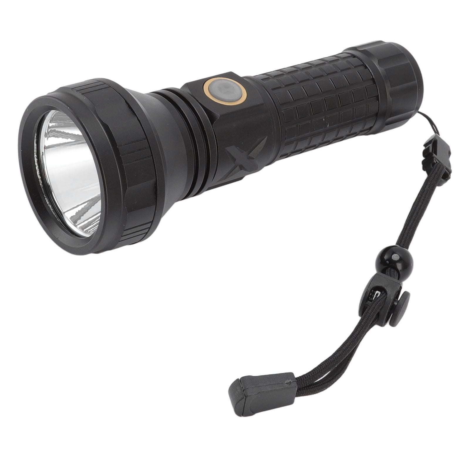 Flashlight Aluminum Alloy 8000lm Three Light Modes Waterproof Flashlight for Household Emergency Camping Hiking Traveling