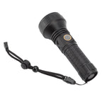 Flashlight Aluminum Alloy 8000lm Three Light Modes Waterproof Flashlight for Household Emergency Camping Hiking Traveling