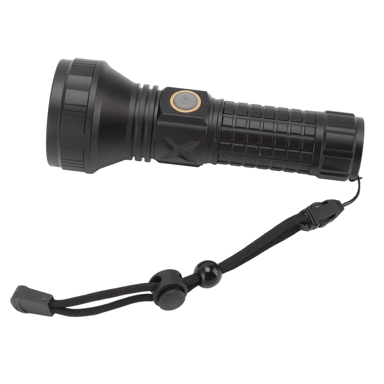 Flashlight Aluminum Alloy 8000lm Three Light Modes Waterproof Flashlight for Household Emergency Camping Hiking Traveling