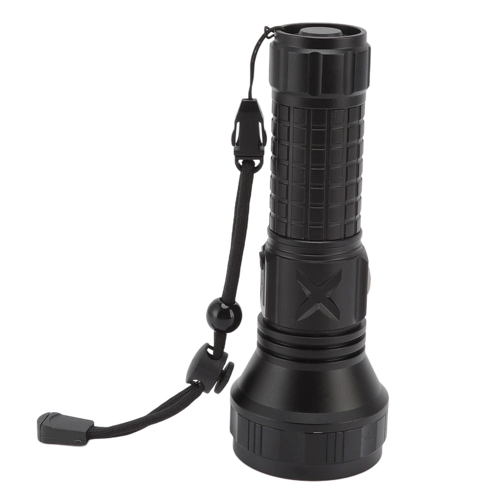 Flashlight Aluminum Alloy 8000lm Three Light Modes Waterproof Flashlight for Household Emergency Camping Hiking Traveling
