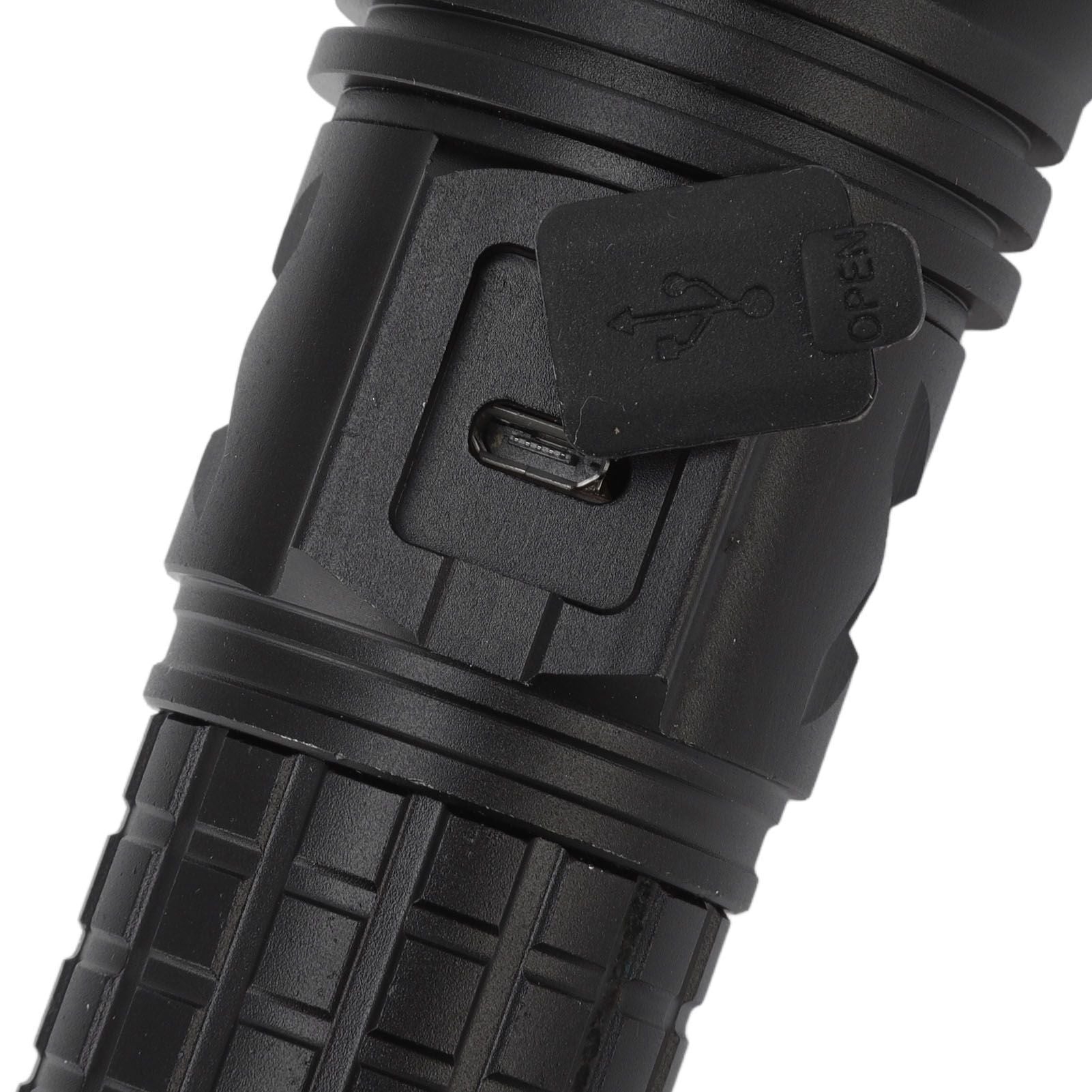 Flashlight Aluminum Alloy 8000lm Three Light Modes Waterproof Flashlight for Household Emergency Camping Hiking Traveling