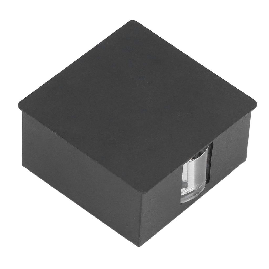 Beam Wall Light Quadrate Design Retro Warm Light 3W Unilateral Lighting LED Wall Lamp AC85 to 265V for Hotel Black Shell